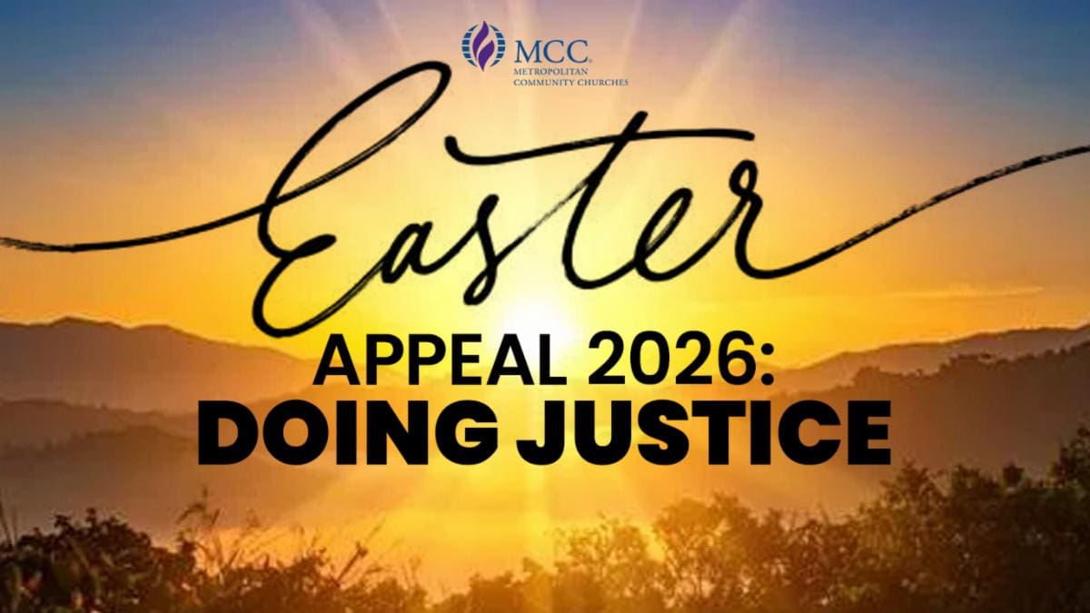 Easter Appeal 2026 by MCC with a focus on justice.