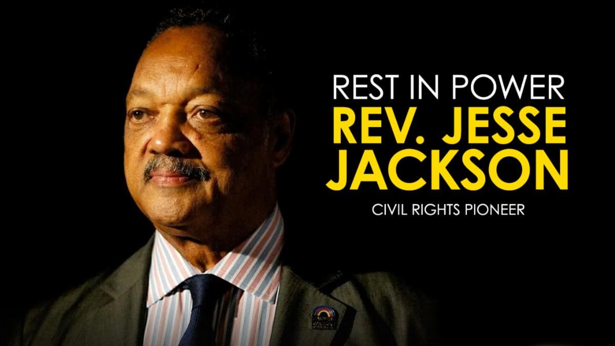 Portrait of Rev. Jesse Jackson honoring his legacy.